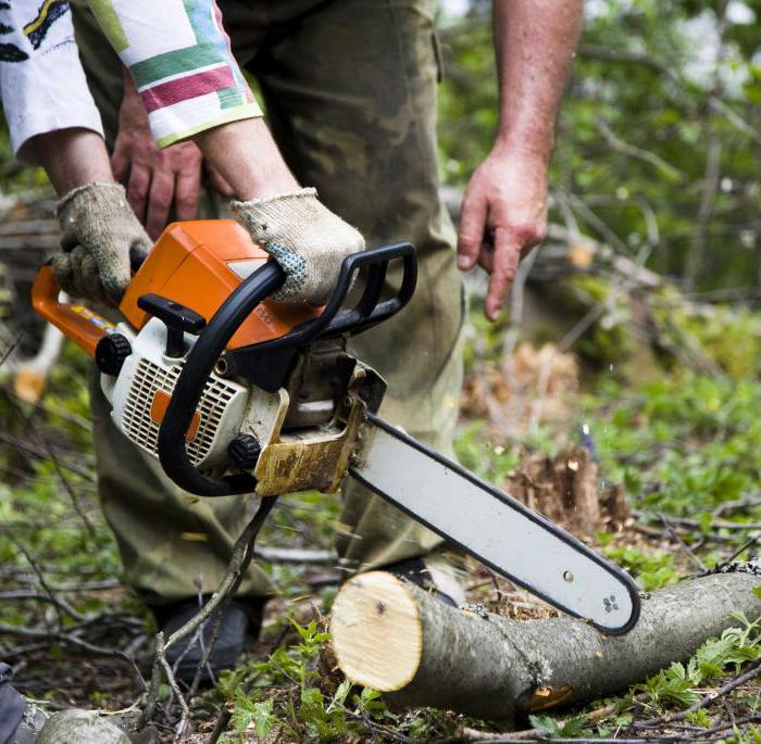 วิธีการใช้ chainsaw