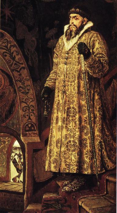 ศิลปิน V. Vasnetsov: "Ivan Terrible" - ภาพทางประวัติศาสตร์