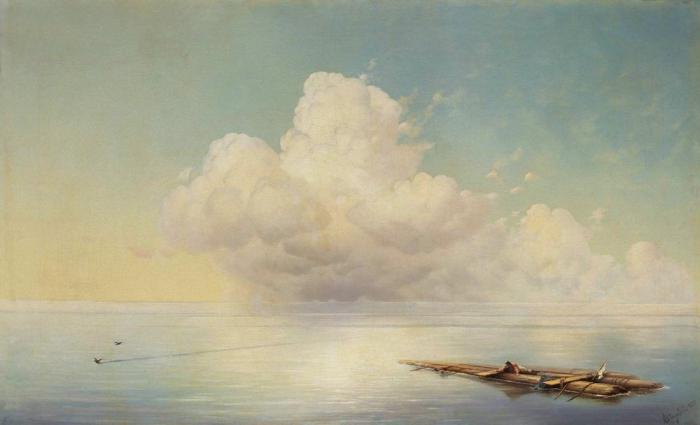 Ivan Konstantinovich Aivazovsky ภาพที่มีชื่อของภูมิทัศน์ทะเล