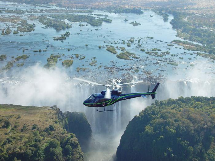 แม่น้ำ zambezi ในแอฟริกา 