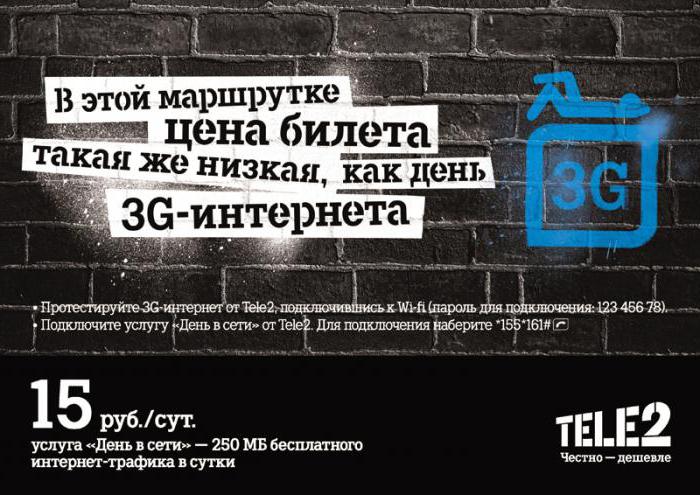 บริการอินเทอร์เน็ตผ่านมือถือบน Tele2